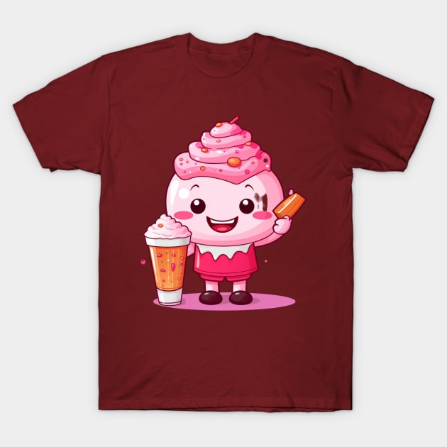 kawaii Ice cream  T-Shirt cute Candy food gilrl T-Shirt by nonagobich